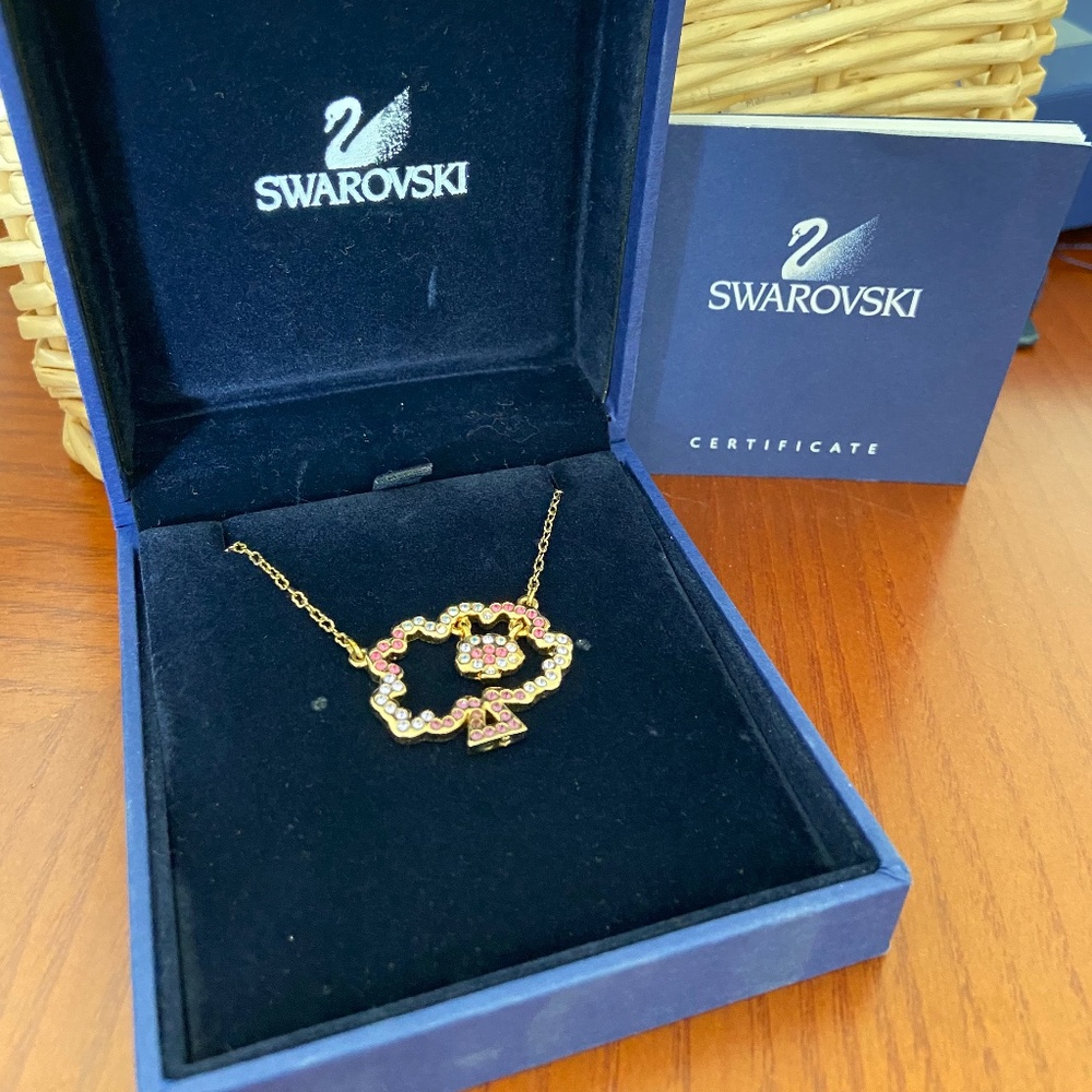 Swarovski Pink Tree Necklace